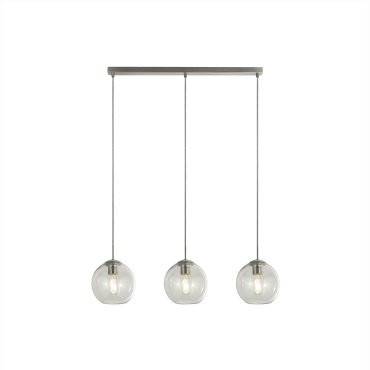 Searchlight Pendants - hanglamp - 80 x 20 x 150 cm - satijn zilver