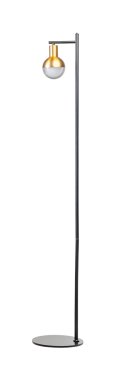 ETH Drop - vloerlamp - Ø 10 x 132 cm - zwart en goud