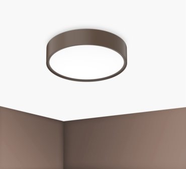Century Italia Blanca Luxe - plafondlamp - Ø 30 x 7 cm - 17W LED incl. - koffie