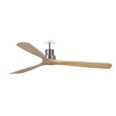 Faro Lantau L - plafondventilator met inbouwrozet - Ø 132 cm - mat nikkel en den