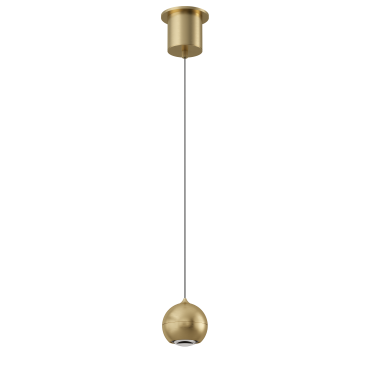 Artdelight Miami - hanglamp - Ø 10 x 218 cm - 10,8W dimbare LED incl. - warm goud