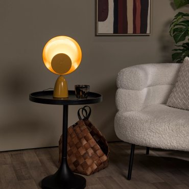 Lucide Castamar - tafellamp - 25,5 x 9,8 x 40 cm - 3W LED incl. - okergeel