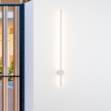 Nova Luce Ridge - buiten wandverlichting - 1,6 x 97 cm - 19W LED incl. - IP65 - zandwit