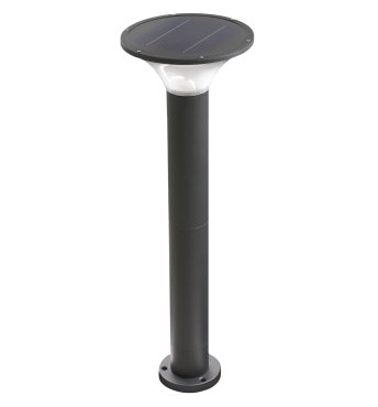 Century Iltalia Sunny Solare - tuinpaal op zonne-energie - Ø 20,5 x 56,5 cm - 2W LED incl. - IP65 - zwart