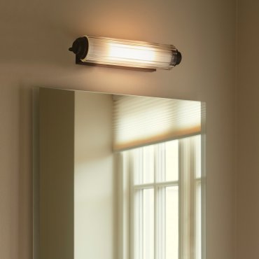 Nordlux Nimal - wandlamp - 7,8 x 12,5 x 35 cm - IP44 - zwart