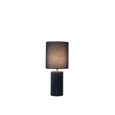 Searchlight Groove - tafellamp - Ø 22 x 51 cm - marineblauw