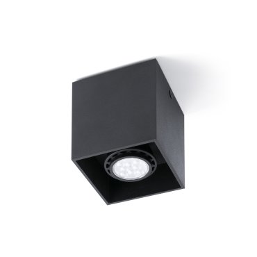 Faro Tecto - plafondverlichting - 8,2 x 8,2 x 9,5 cm - mat zwart