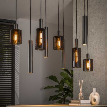 Vico Sepiora - hanglamp - 116 x 22 x 150 cm - sienna bruin