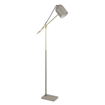 Searchlight Odyssey - vloerlamp - 59 x 149 cm - grijs en goud