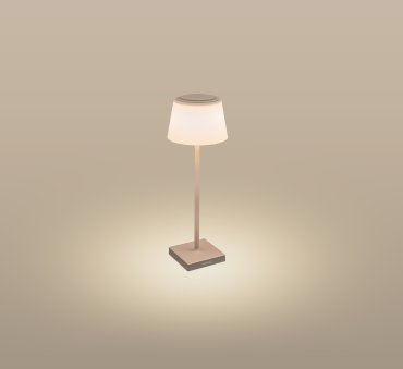Century Italia Margò - oplaadbare buiten tafellamp - Ø 13 x 38 cm - 4W dimbare LED incl. - IP54 - zand