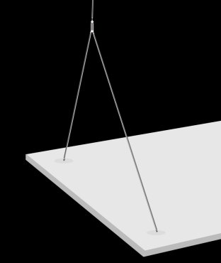 Century Italia - ophangset voor Quadro LED-panelen - 150 cm