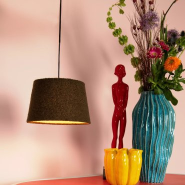 Lucide Woolly - hanglamp - Ø 28 x 150 cm - groen