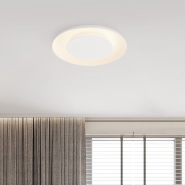 Nova Luce Epos - plafondlamp - Ø 60 x 6 cm - 38W dimbare LED incl. - zandwit