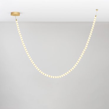 Nova Luce Perla - hanglamp - 500 x 203,4 cm - 109W dimbare LED incl. - goud