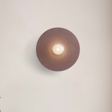 Nova Luce Vrahos - wandlamp - Ø 45 x 20,5 cm - rood terrazzo
