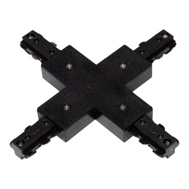 Projectlight - 1-fase railsysteem - X- connector - 18,2 x 18,2 x 1,8 cm - zwart