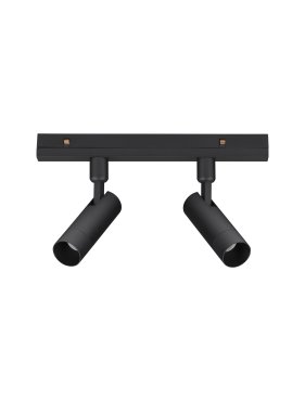 Nova Luce Buxton L - magnetisch railsysteem armatuur - 24,5 x 15,1 x 3,2 cm - 10W LED incl. - witte lichtkleur - zwart