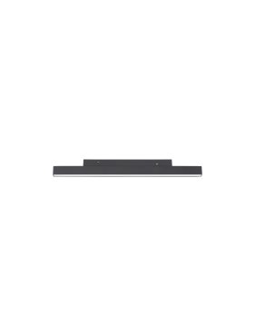Nova Luce Ultra Slim - rail armatuur - 30 x 3,4 x 1,1 cm - 15W LED incl. - warm witte lichtkleur - zwart
