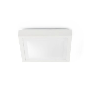 Faro Tola - plafondverlichting - 27 x 27 x 9 cm - IP44 - mat wit