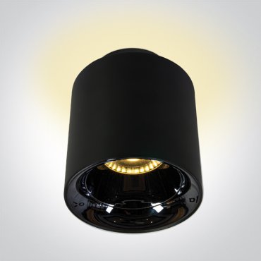 ONE Light Backlight Cylinders - opbouwspot - Ø 10 x 11,6 cm - 18W + 2W LED incl. - zwart