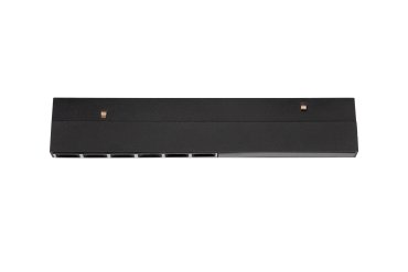 Nova Luce Ultra Slim - rail armatuur - 18 x 3,4 cm - 6W LED incl. - warm witte lichtkleur - zwart