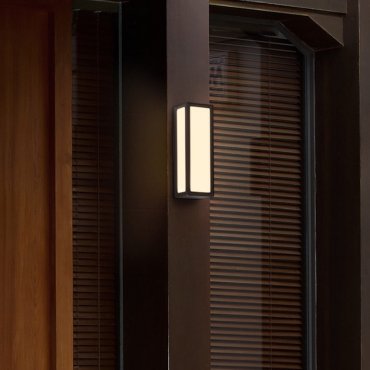 Nova Luce Astral - buiten wandverlichting - 8,6 x 25,8 x 9 cm - 10W LED incl. - IP65 - donker antraciet