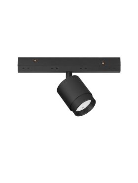 Nova Luce Ultra Slim - rail spot - lichtbundel instelbaar van 15 tot 36 graden - Ø 4,5 cm - 5W LED incl. - zwart