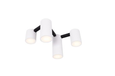 Maxlight Laxer - plafondlamp - 62 x 33 cm - zwart en wit