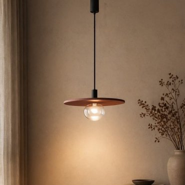 Nova Luce Vrahos - hanglamp - Ø 45 x 160 cm - rood terrazzo