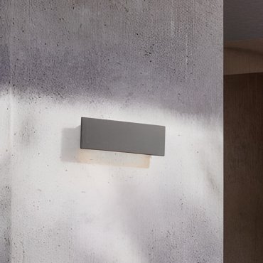 Nova Luce Luna - buiten wandverlichting - 30 x 10 x 4,5 cm - 10W LED incl. - IP65 - zwart