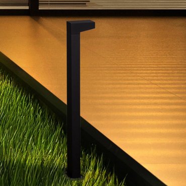 Nova Luce Rob - tuinpaal - 13 x 90 x 15 cm - 13W LED incl. - IP65 - zandzwart