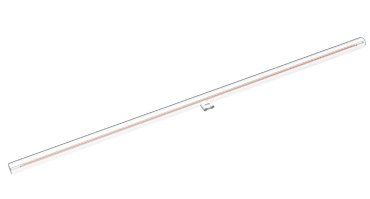 Daylight Italia LED lamp - Linea clear - Ø 3 x 100 cm - S14d - 9W dimbaar - 2700K - transparant