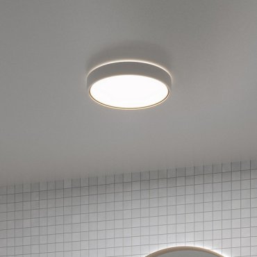 Nordlux Noxy - badkamer plafondverlichting - Ø 35 x 5 cm - 3 stappen Moodmaker SceneSelect functie - 15W LED incl. - IP44 - wit