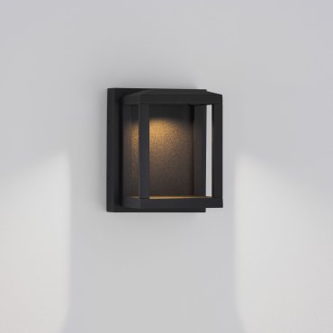 Nova Luce Prive - buiten wandverlichting - 10 x 13 x 12 cm - 9W LED incl. - IP65 - zandzwart