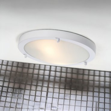 Nordlux Ancona Maxi - plafondverlichting - Ø 31,5 x 8 cm - IP44 - wit