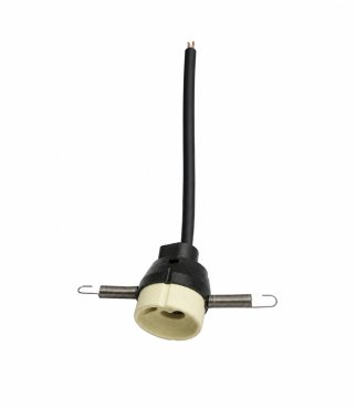 Nova Luce GU10 Fitting - GU10 lampenhouder met veren - keramiek