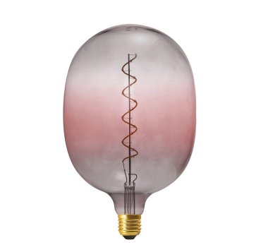 Daylight Italia Coriandoli Egg XL LED lamp - Ø 18 x 27 cm - E27 - 4W dimbaar - roze/grijs