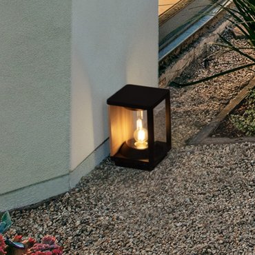 Nova Luce Pacific - tuinpaal - 14,5 x 22 x 14,5 cm - IP65 - donker antraciet