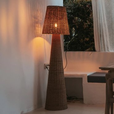 New Garden Lola 165 Nature - buiten vloerlamp - Ø 45 x 165 cm - IP54 - rotan