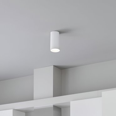 Lutec Stag - opbouwspot - slimme verlichting - Lutec Connect - Ø 5,4 x 13 cm - 4,7W LED incl. - dimfunctie en instelbare lichtkleur via app -  wit