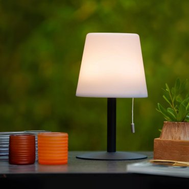 Lucide Rio - tafellamp - Ø 15,5 x 26 cm - 1,8W LED incl. dimbaar - RGB - IP44 - wit