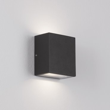 Nova Luce Zaro - buiten wandverlichting - 9 x 10,2 x 5,5 cm - 10W LED incl. - IP65 - donker antraciet