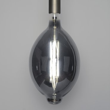 Vico LED filament lamp dimbaar - Ø 18 x 33 cm - E27 - 8W - 2700K - gerookt grijs