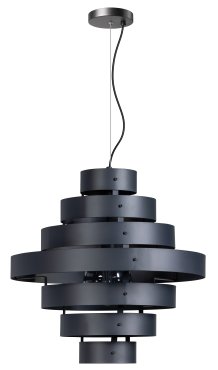 ETH Blagoon - hanglamp - Ø 50 x 210 cm - antraciet