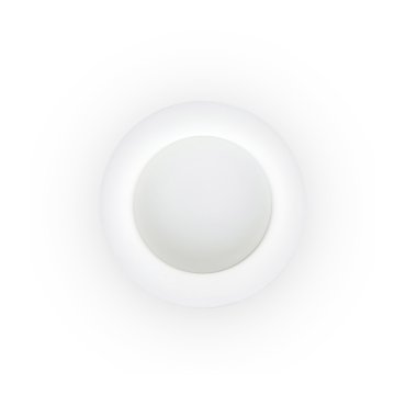 Faro Side - wand/plafondverlichting - Ø 45 x 12 cm - 17W LED incl. - mat wit