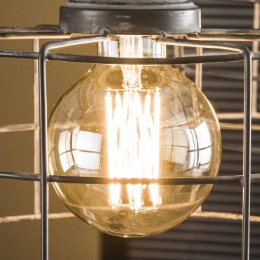 Vico bol filament LED lamp dimbaar - E27 - 6W - 2100K - Amber