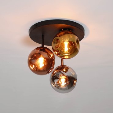 Vico Stellar - plafondlamp - Ø 30 x 33 cm - zwart