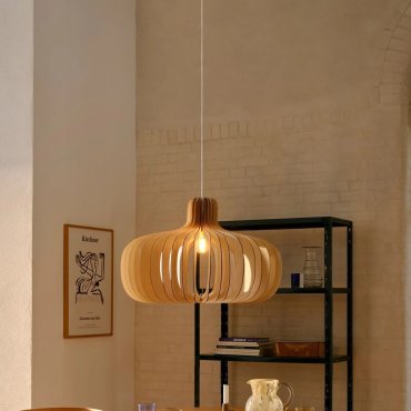 Nordlux Hazo 65 - hanglamp - Ø 65,5 x 243 cm - natuur