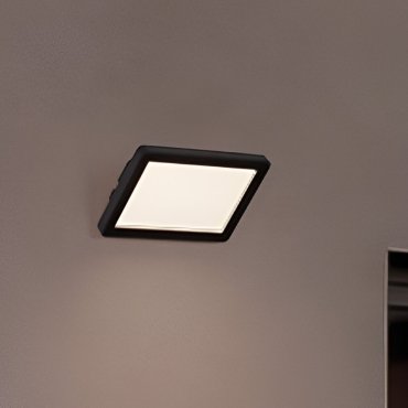 Nova Luce Nobu - buiten wandverlichting - 19,3 x 12,7 x 4,7 cm - 15W LED incl. - IP65 - zandzwart