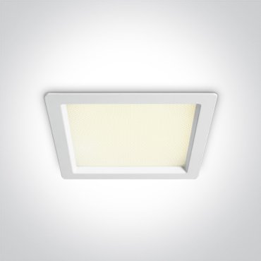 ONE Light UGR19 Office Range - inbouwspot - 145 x 145 mm, 130 x 130 mm inbouwmaat - 15W LED incl. - IP44 - wit